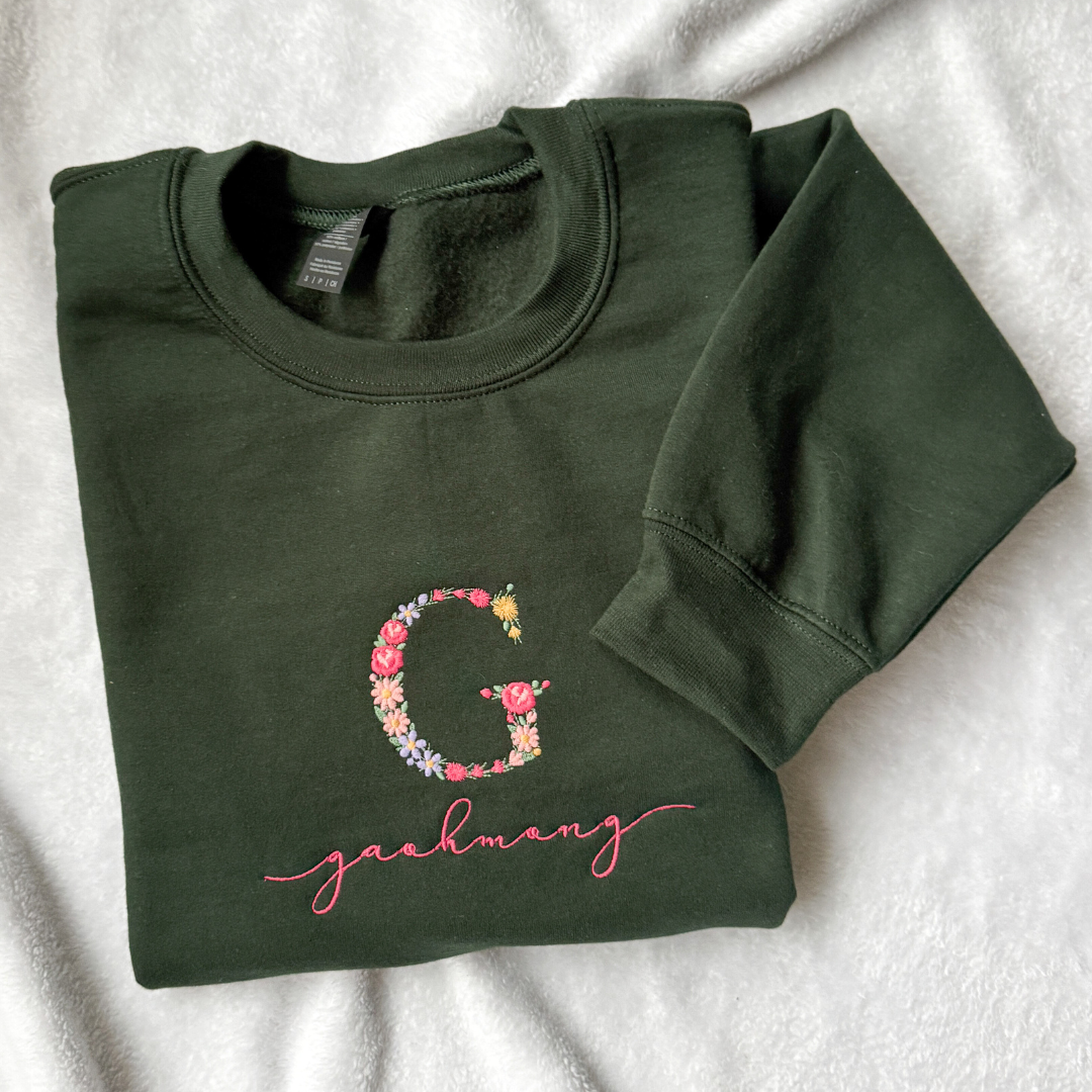 Monogram Embroidery Sweater Youth