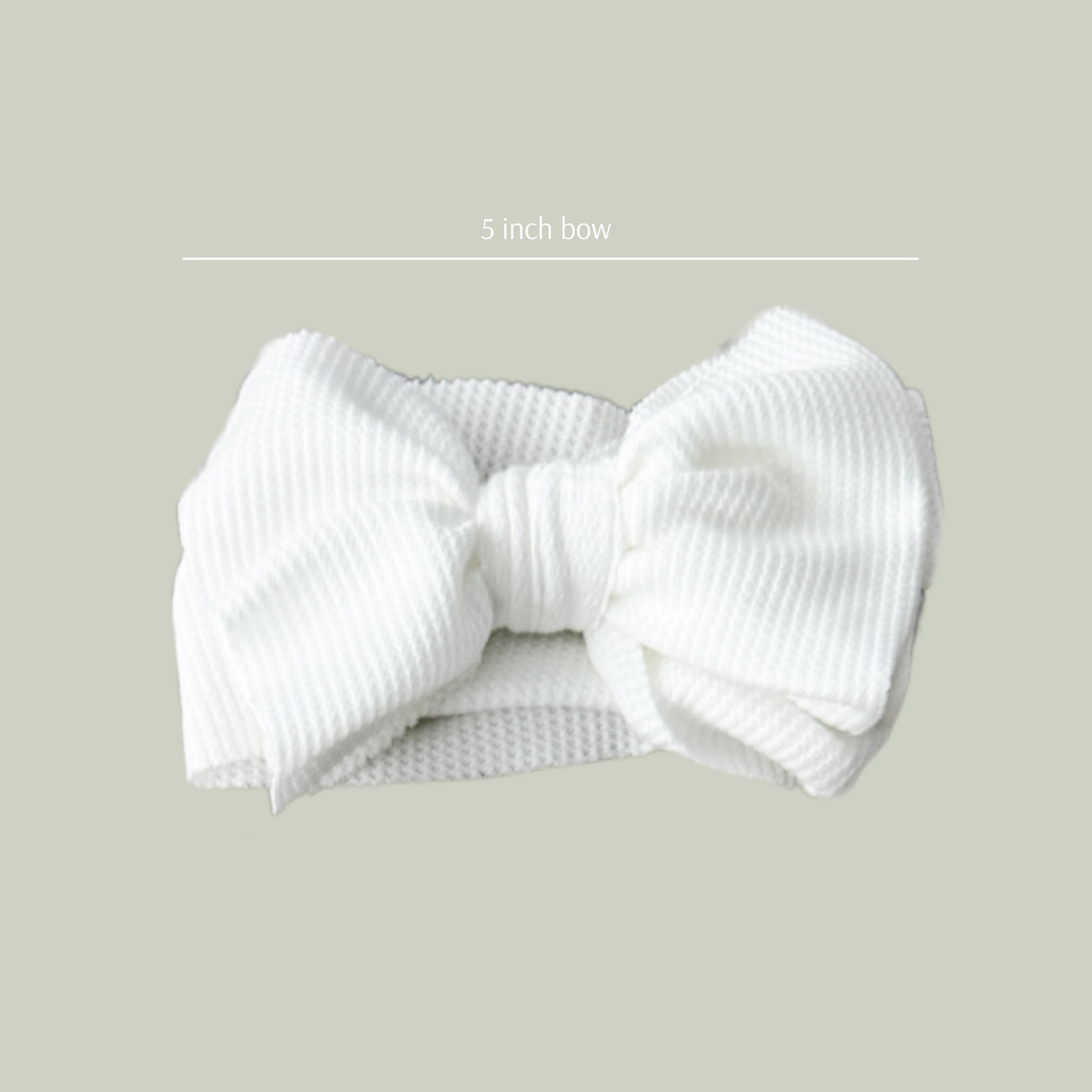 Cloud Waffle Knit Bummies & Headbow