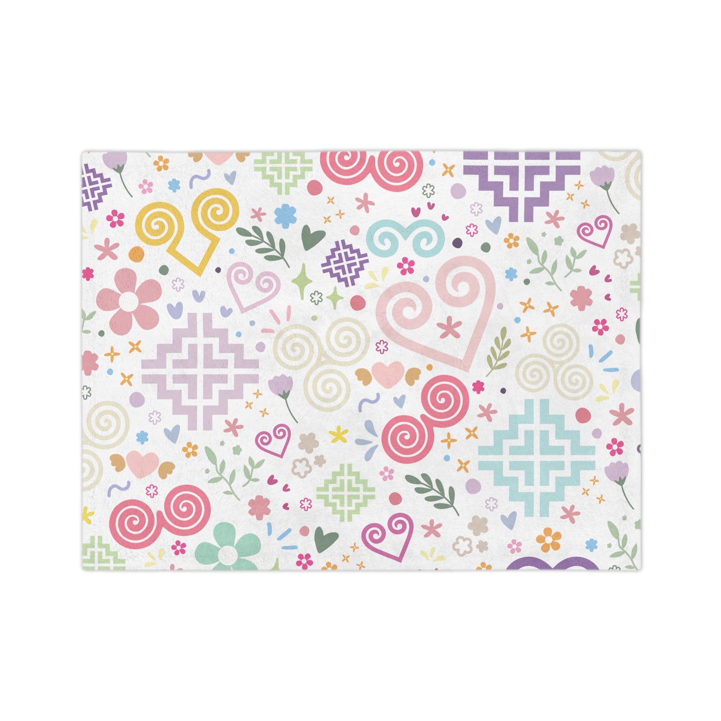 April Bloom Minky Blanket