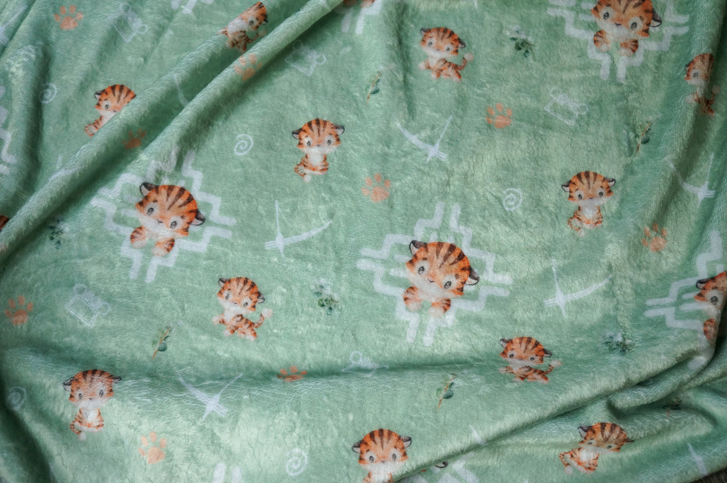 Tiger Cub Minky Blanket