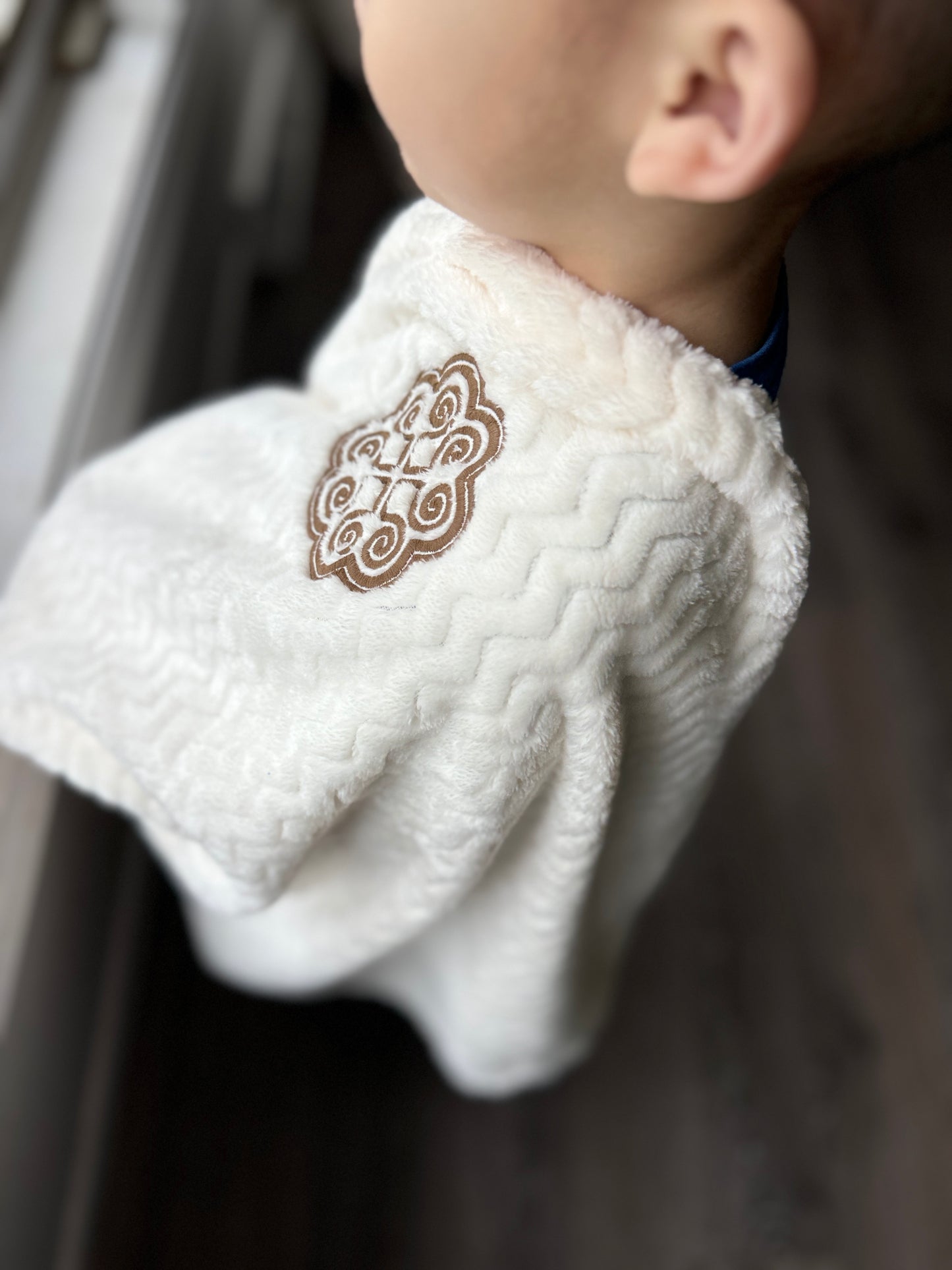 Embroidered Ram Fleece Blanket