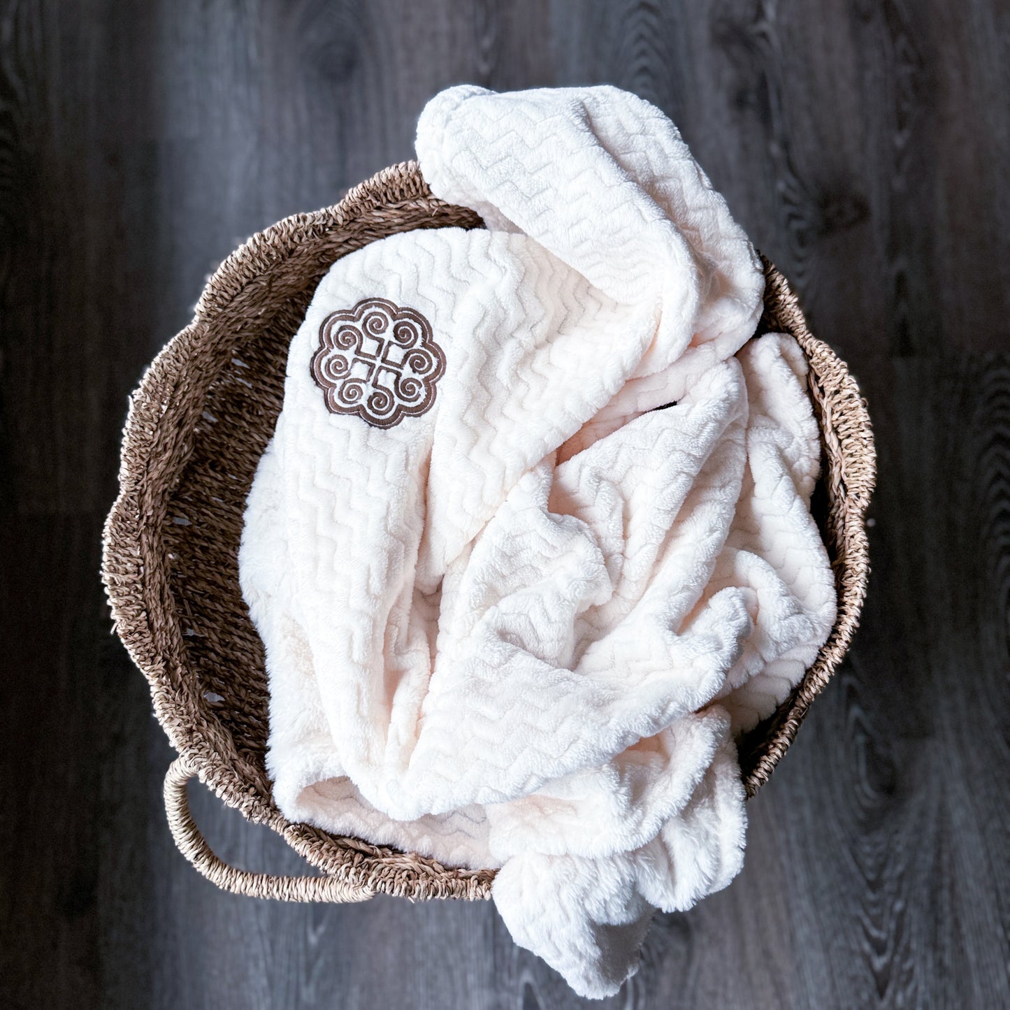 Embroidered Ram Fleece Blanket