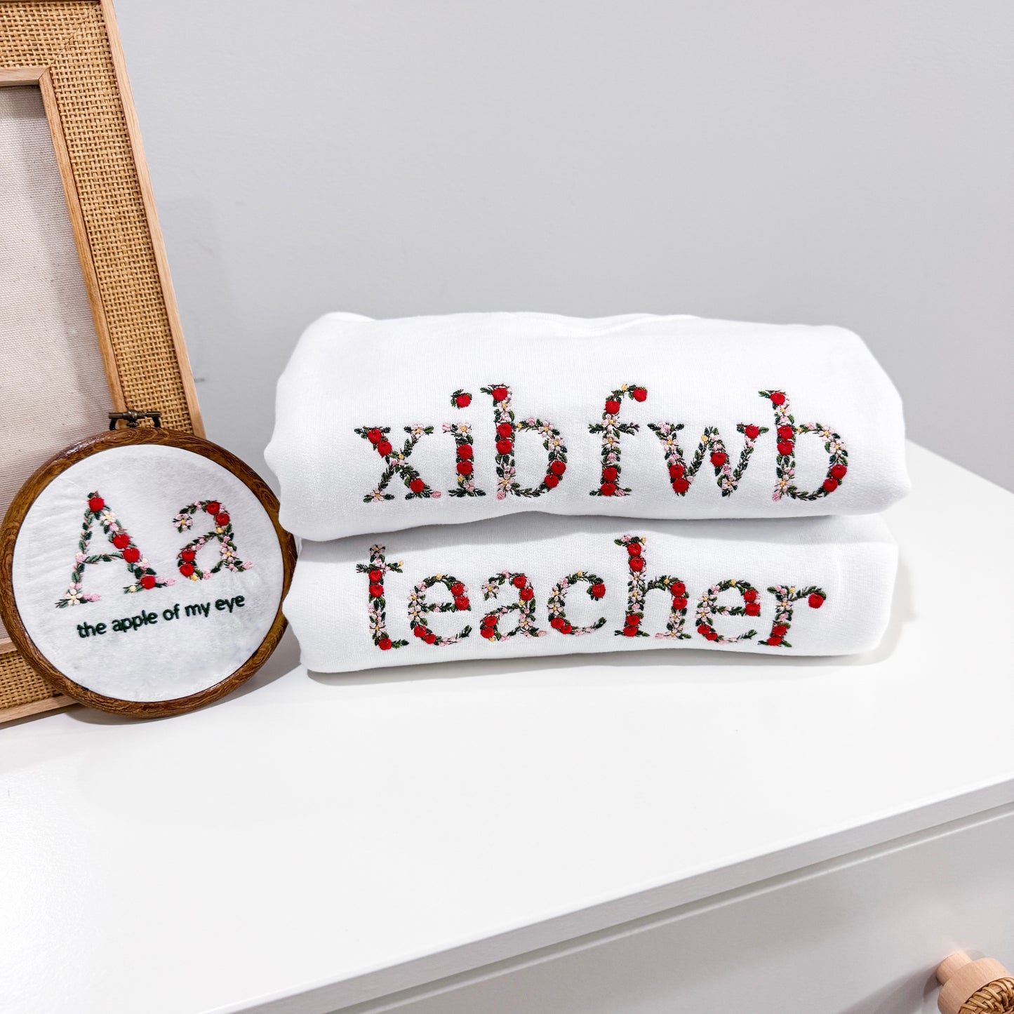 Embroidered Teacher T-shirt