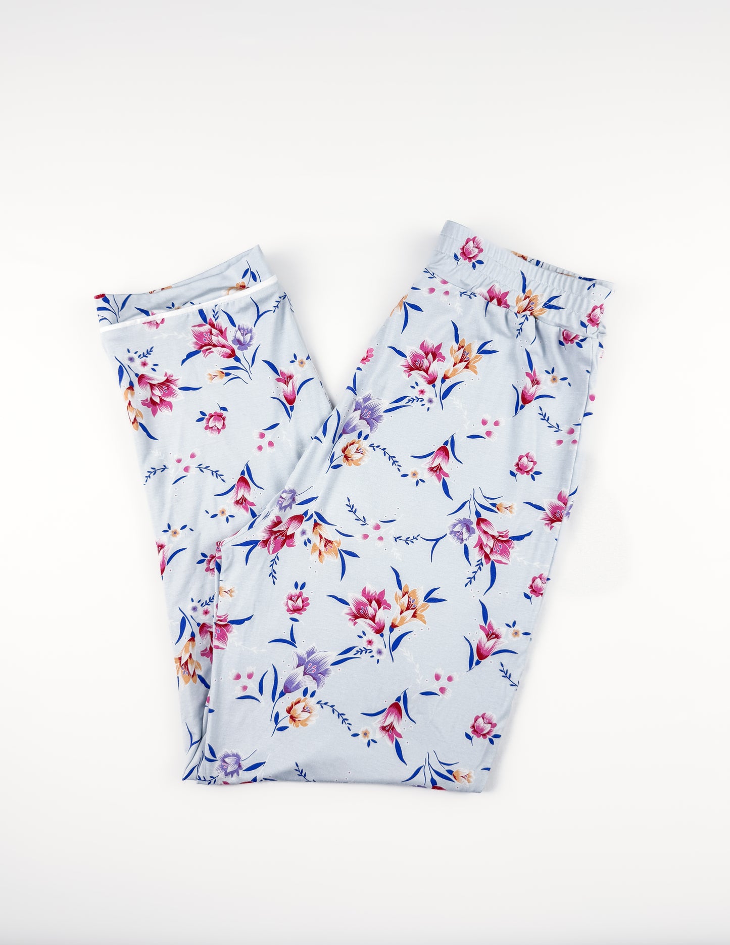 Blue Blossom Women's Two-Piece Bamboo Pajamas