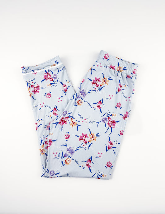 Blue Blossom Women's Two-Piece Bamboo Pajamas