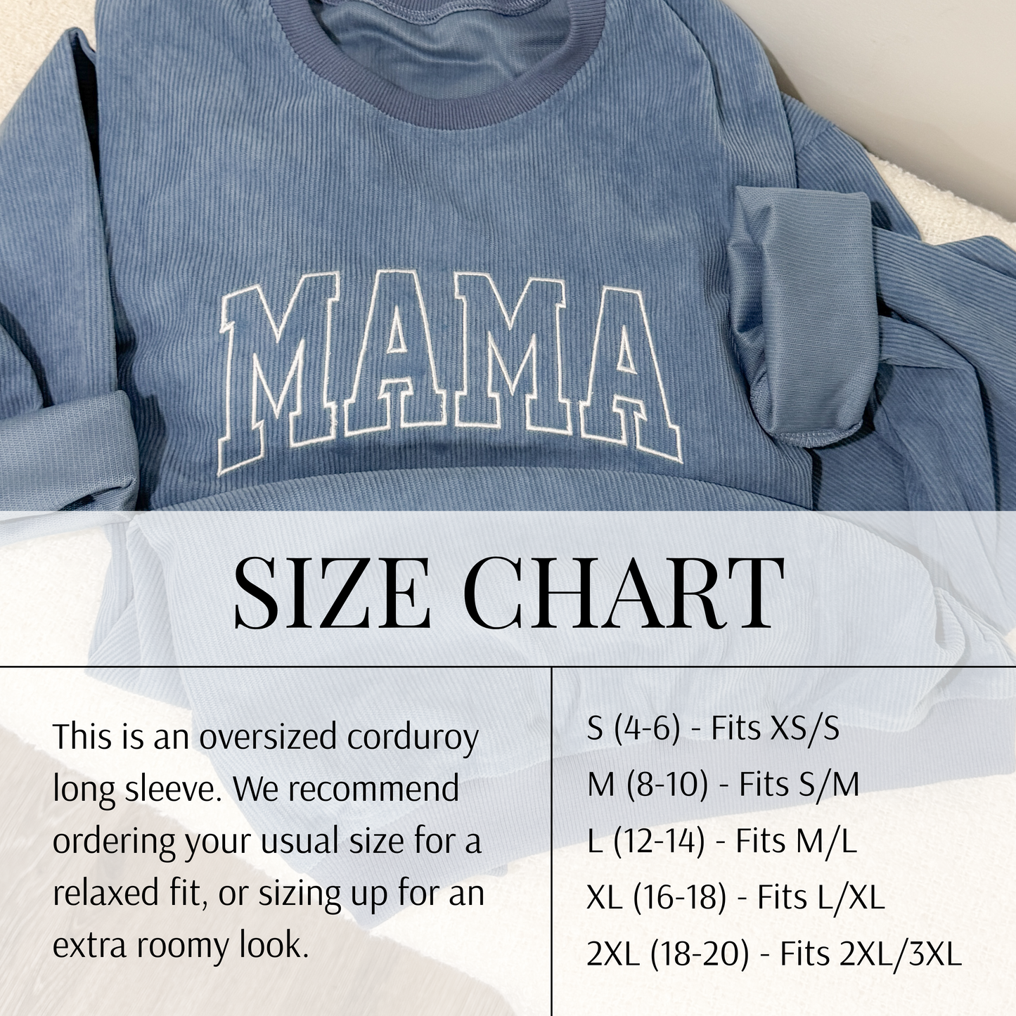 Oversized Corduroy Crewneck