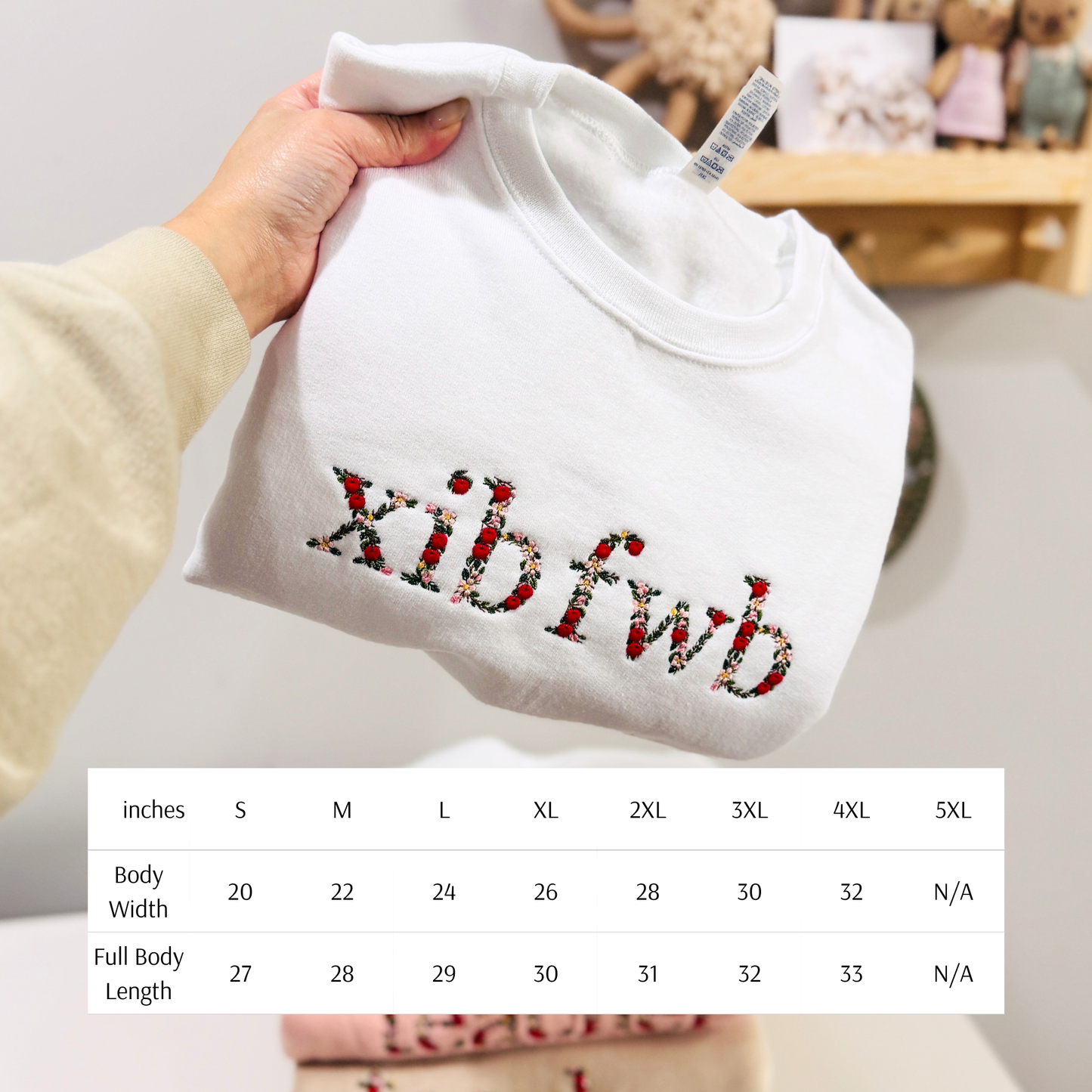 Embroidered Xib Fwb Sweater