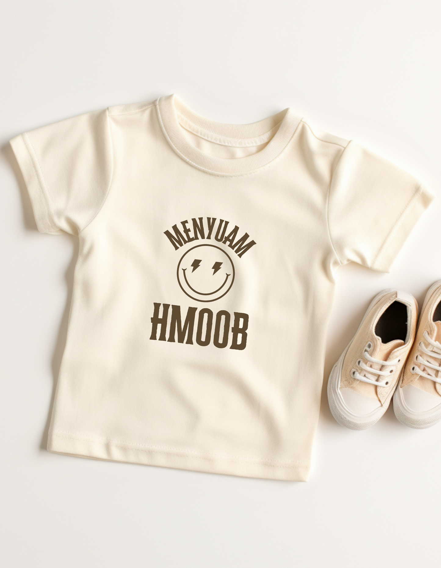 Menyuam Hmoob Smiley Face Tee