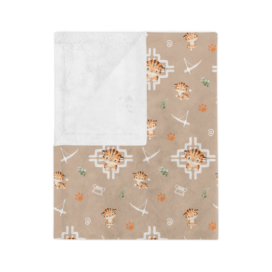 Tiger Cub Minky Blanket (Single and Double Sided)