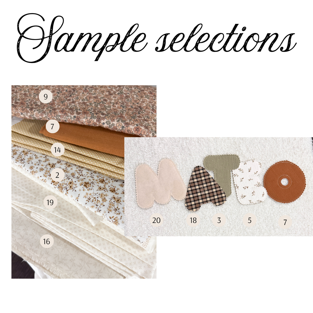 Custom Fabric Name Garland