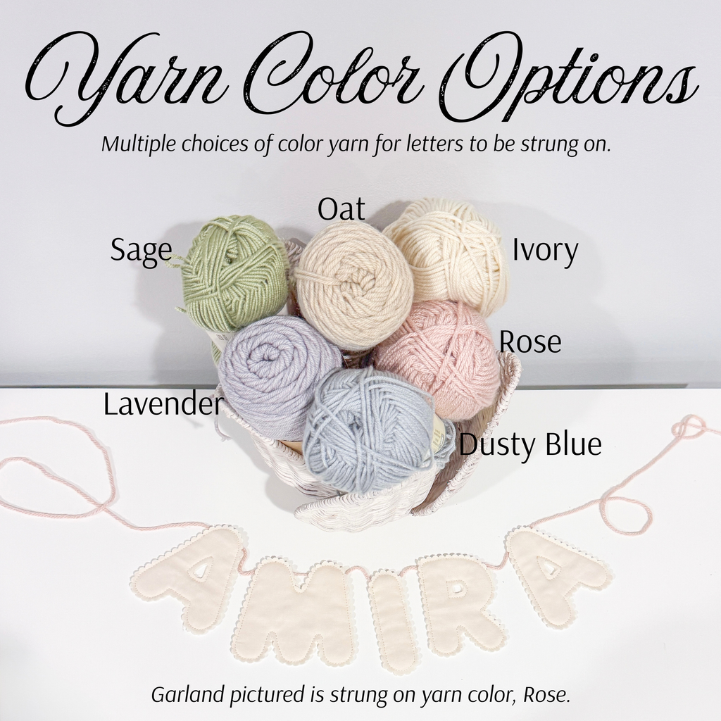 Custom Fabric Name Garland