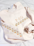 Pog Cross-Stitch Embroidered Crewneck
