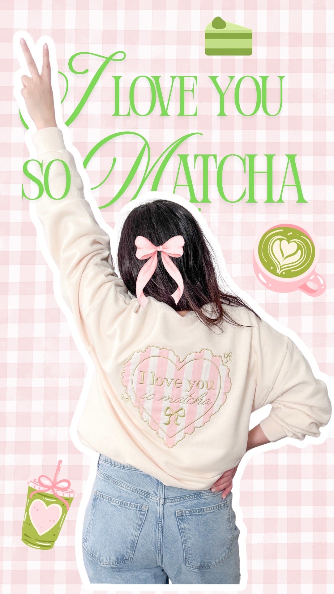 I Love You So Matcha Crewneck