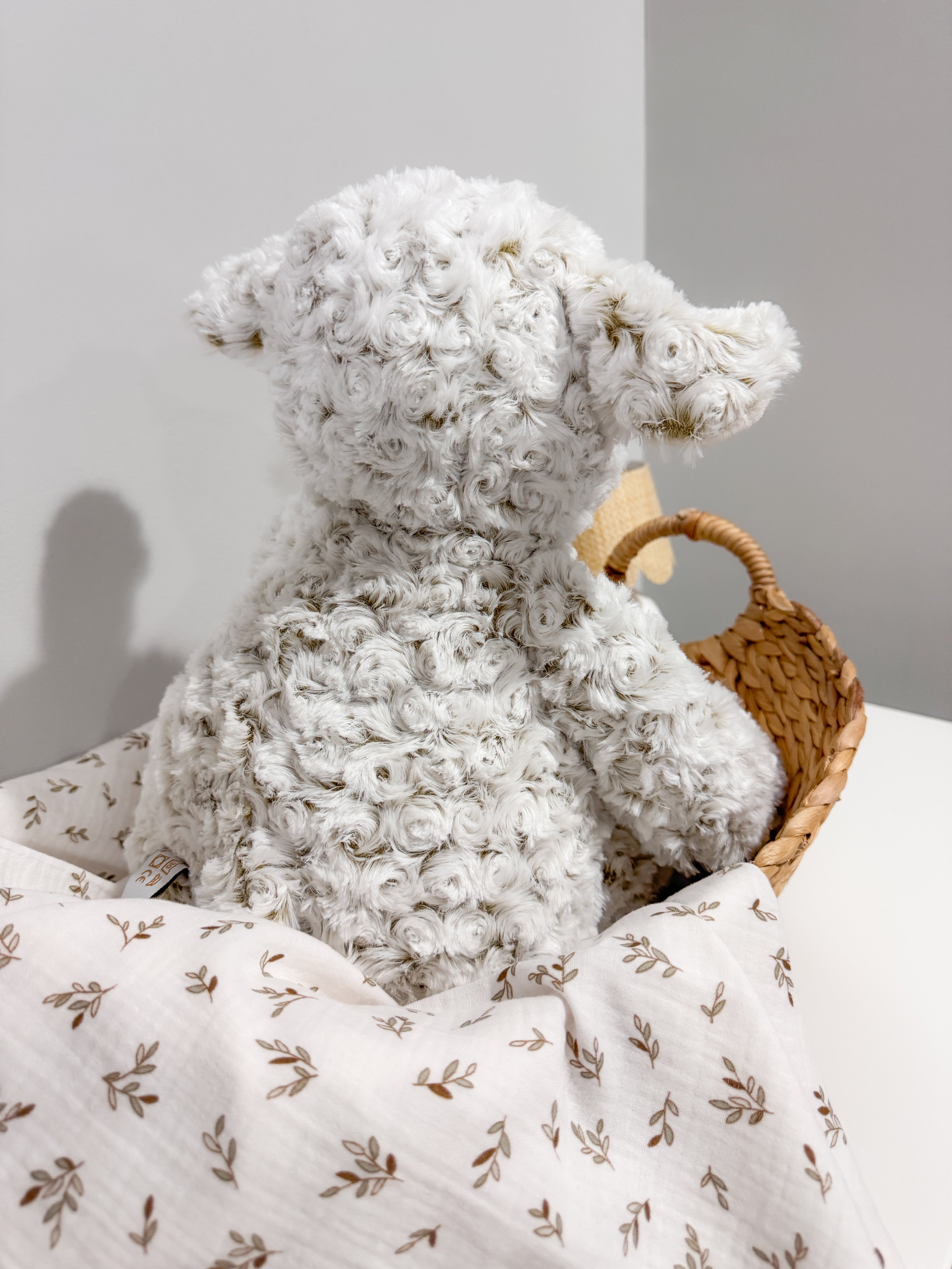 Personalized Embroidered Plush Animal - Clara Lamb