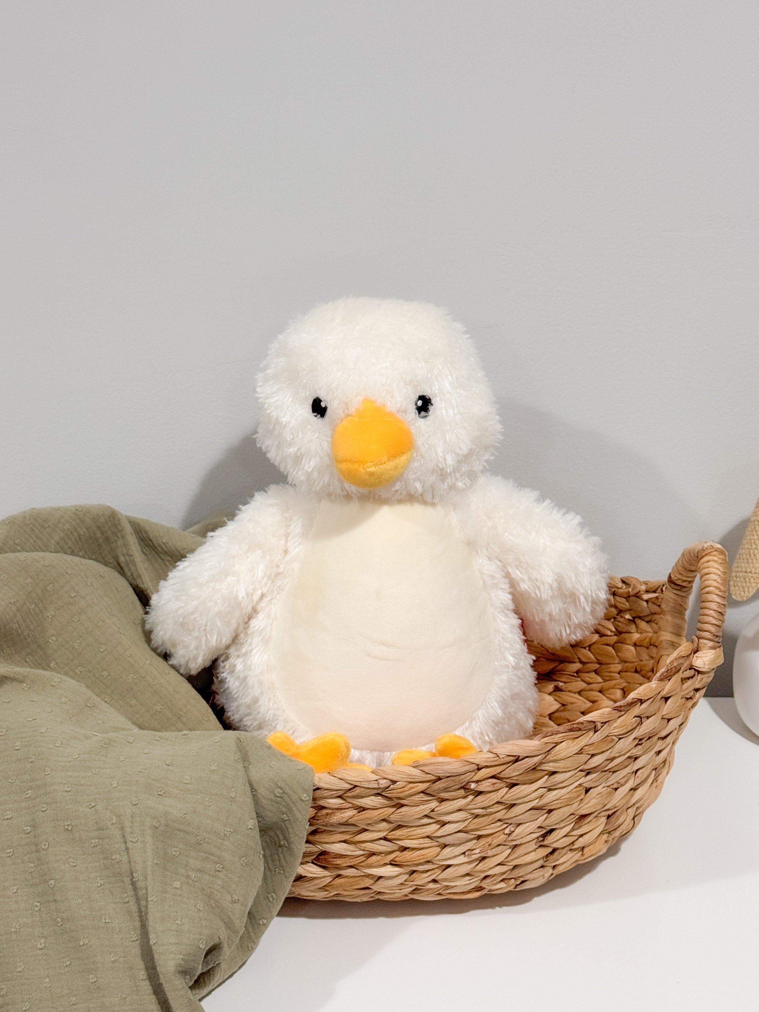 Personalized Embroidered Plush Animal - Baby Ducky