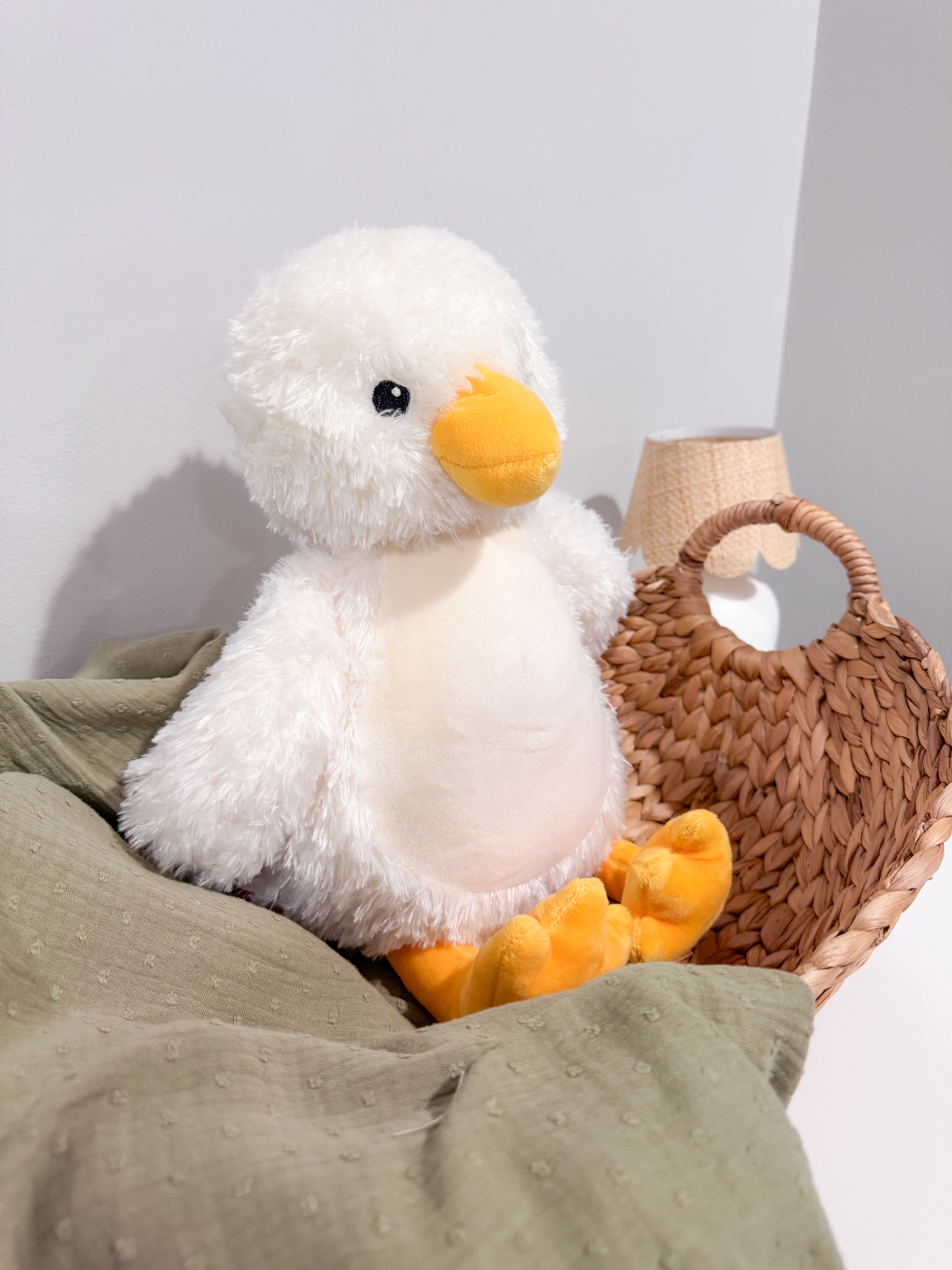 Personalized Embroidered Plush Animal - Baby Ducky