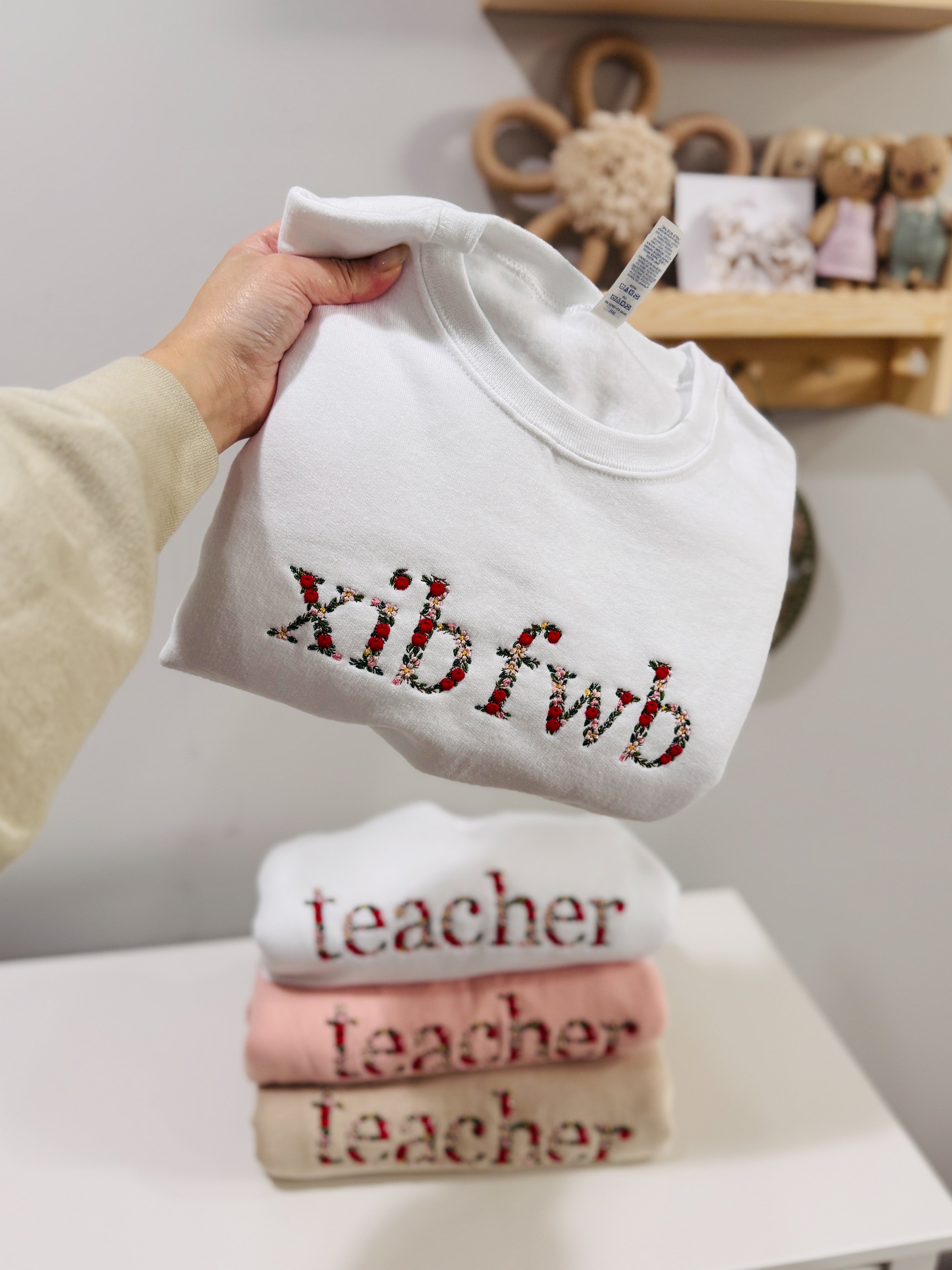 Embroidered Xib Fwb Sweater