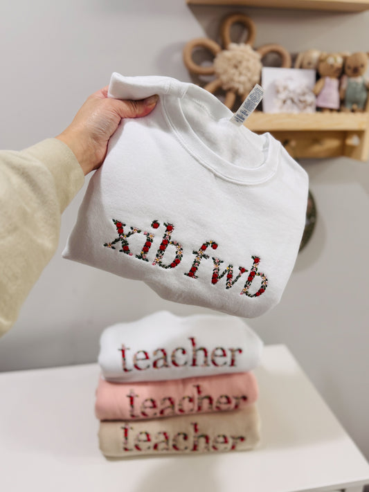 Embroidered Xib Fwb Sweater