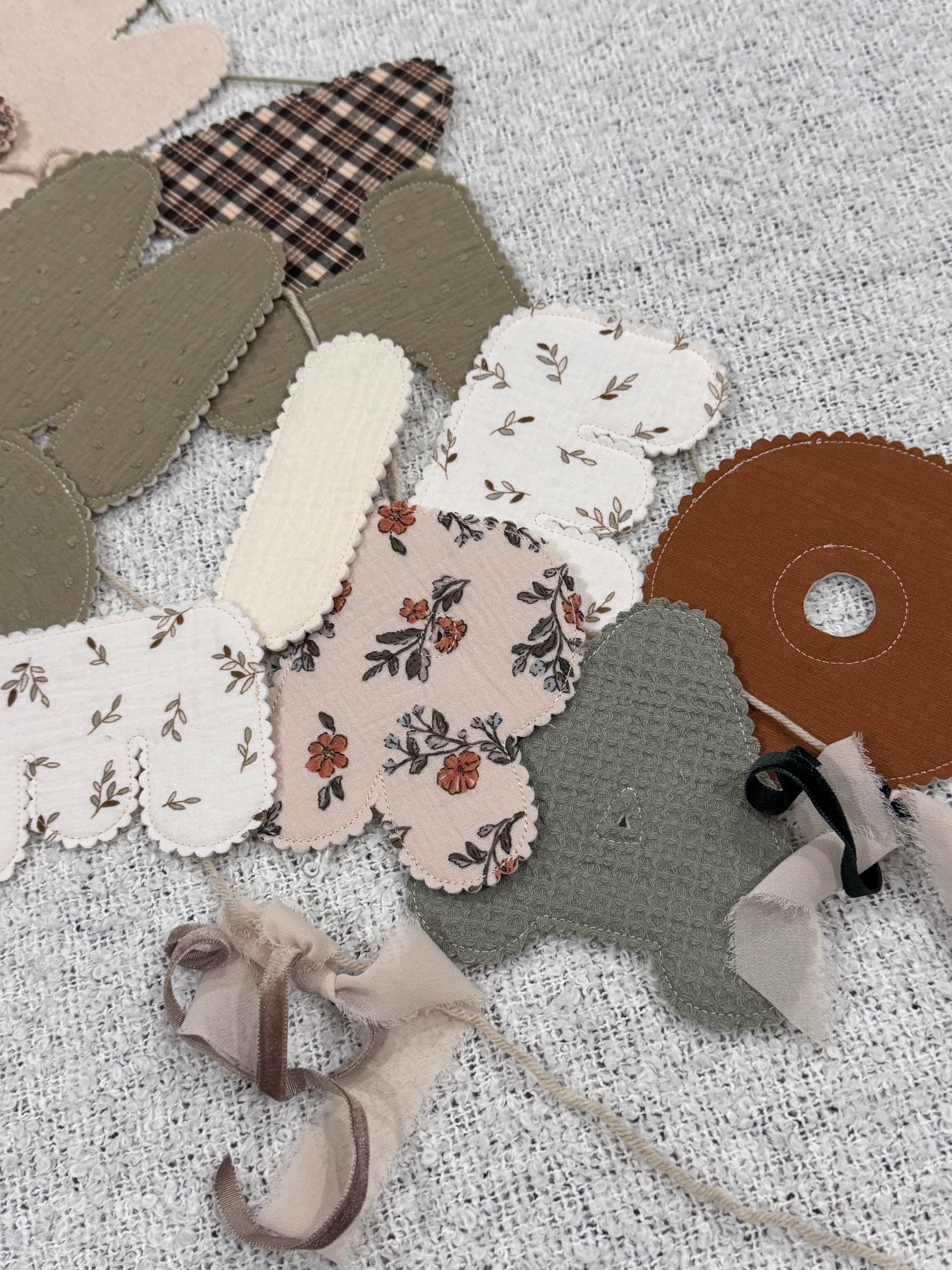 Custom Fabric Name Garland