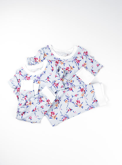 Blue Blossom Kids Two-Piece Bamboo Pajama