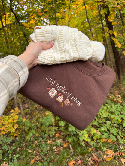 Caij Nplooj Zeeg (Fall) Crewneck