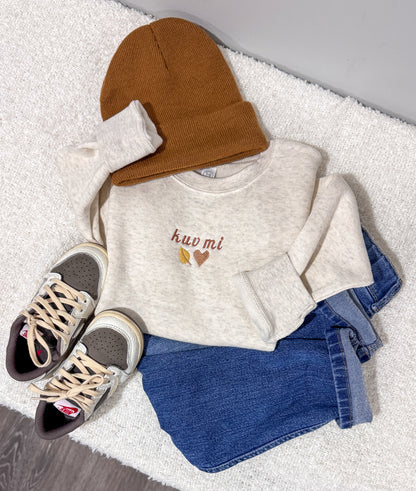 Kuv Mi Nplooj Siab Toddler Sweater