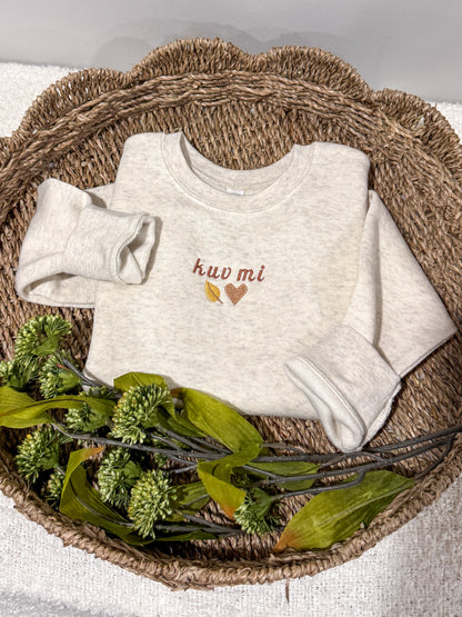 Kuv Mi Nplooj Siab Toddler Sweater