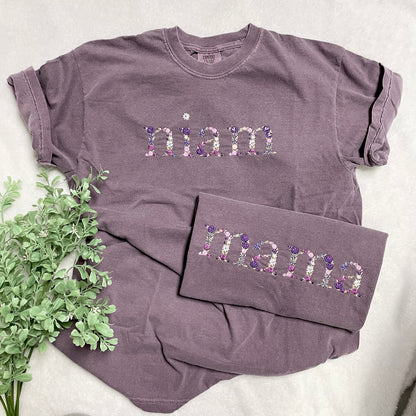 Floral Mama Embroidered T-shirt