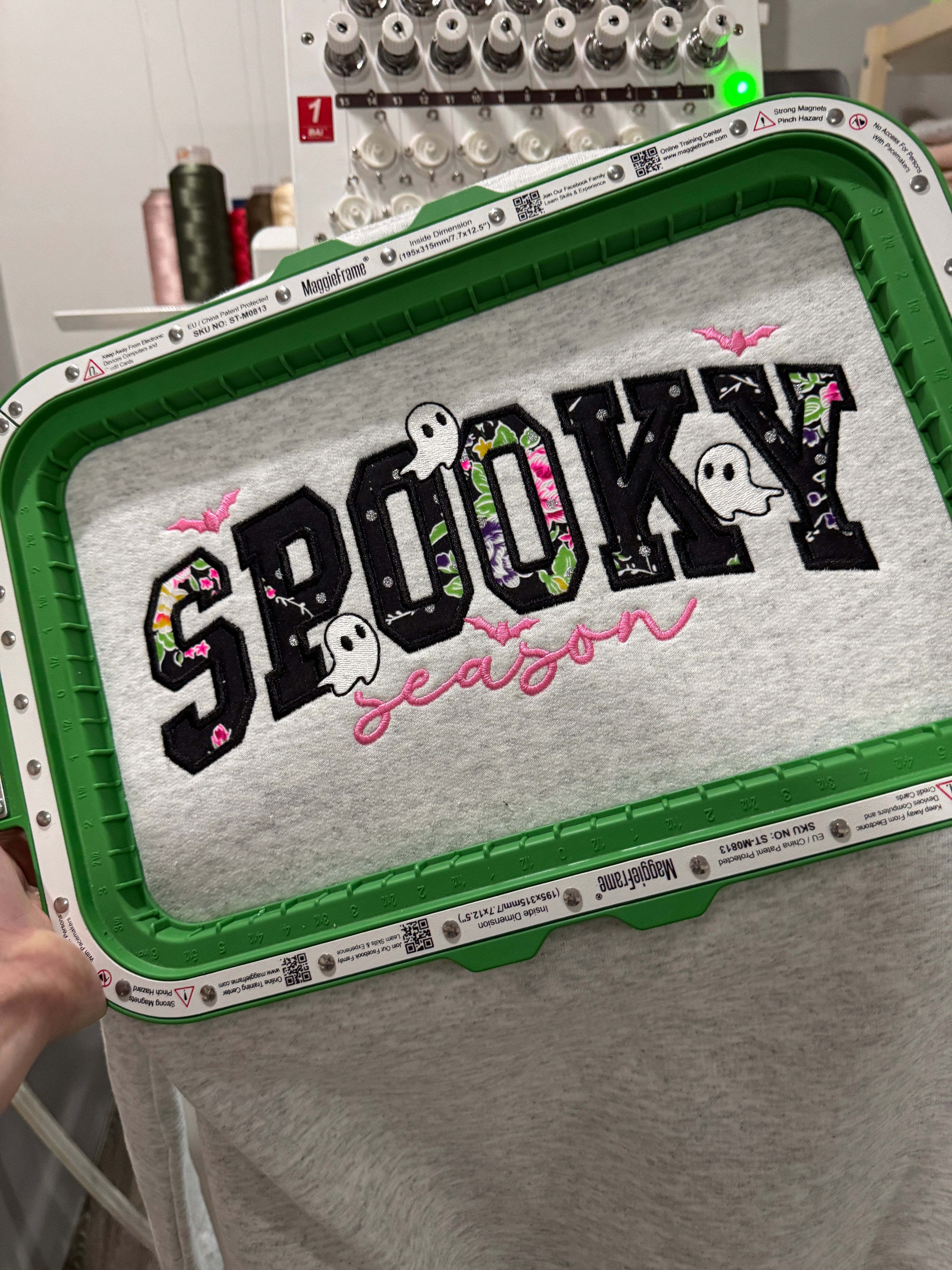 SPOOKY Floral Crewneck