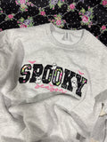 SPOOKY Floral Crewneck