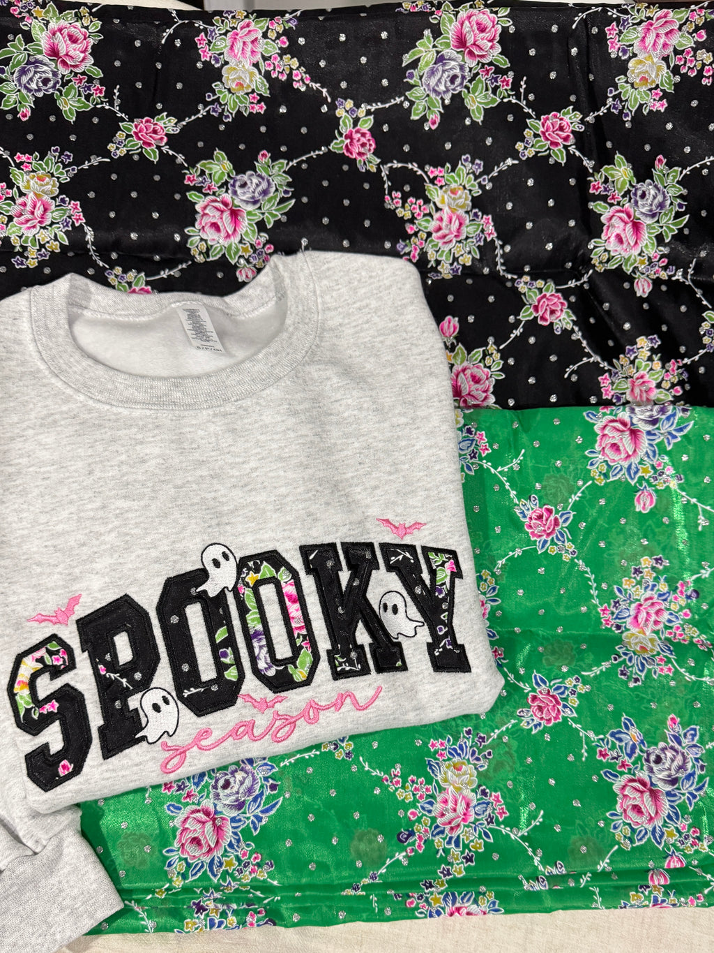 SPOOKY Floral Crewneck