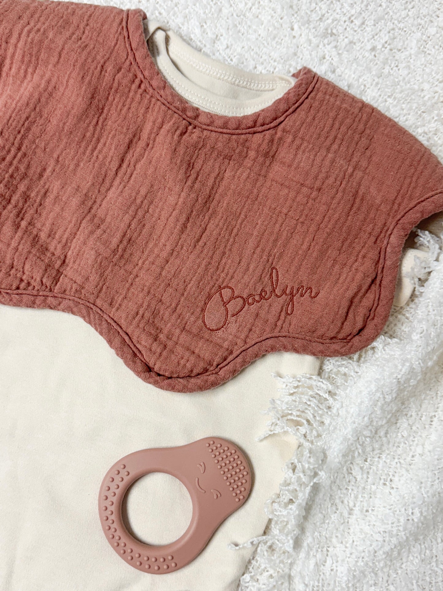 Personalized Muslin Bibs