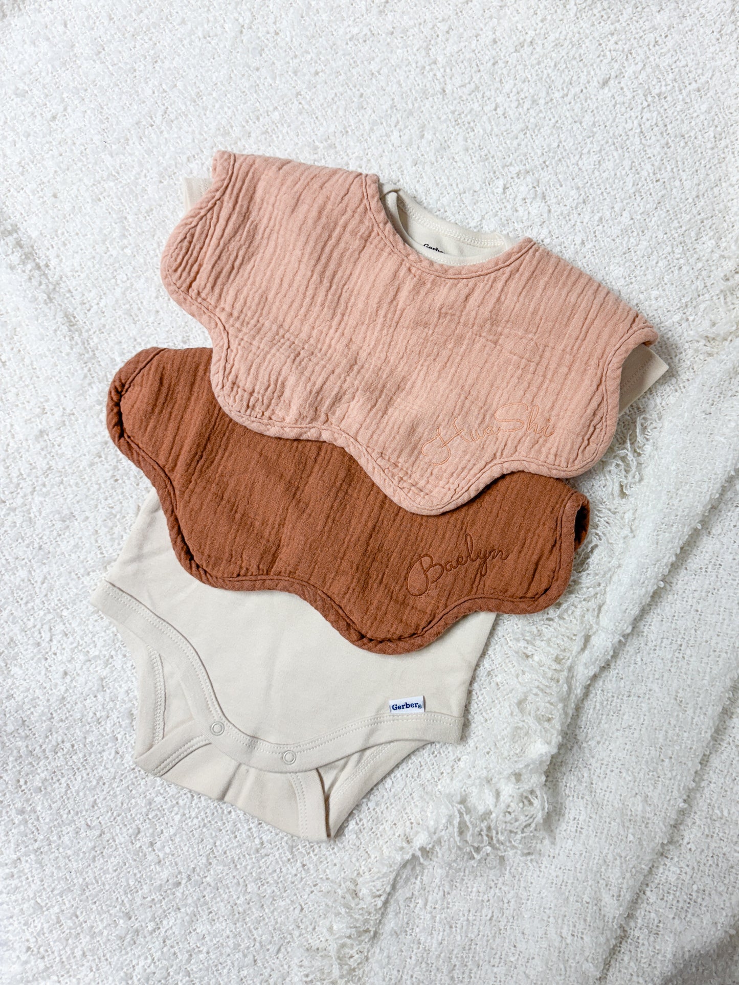 Personalized Muslin Bibs