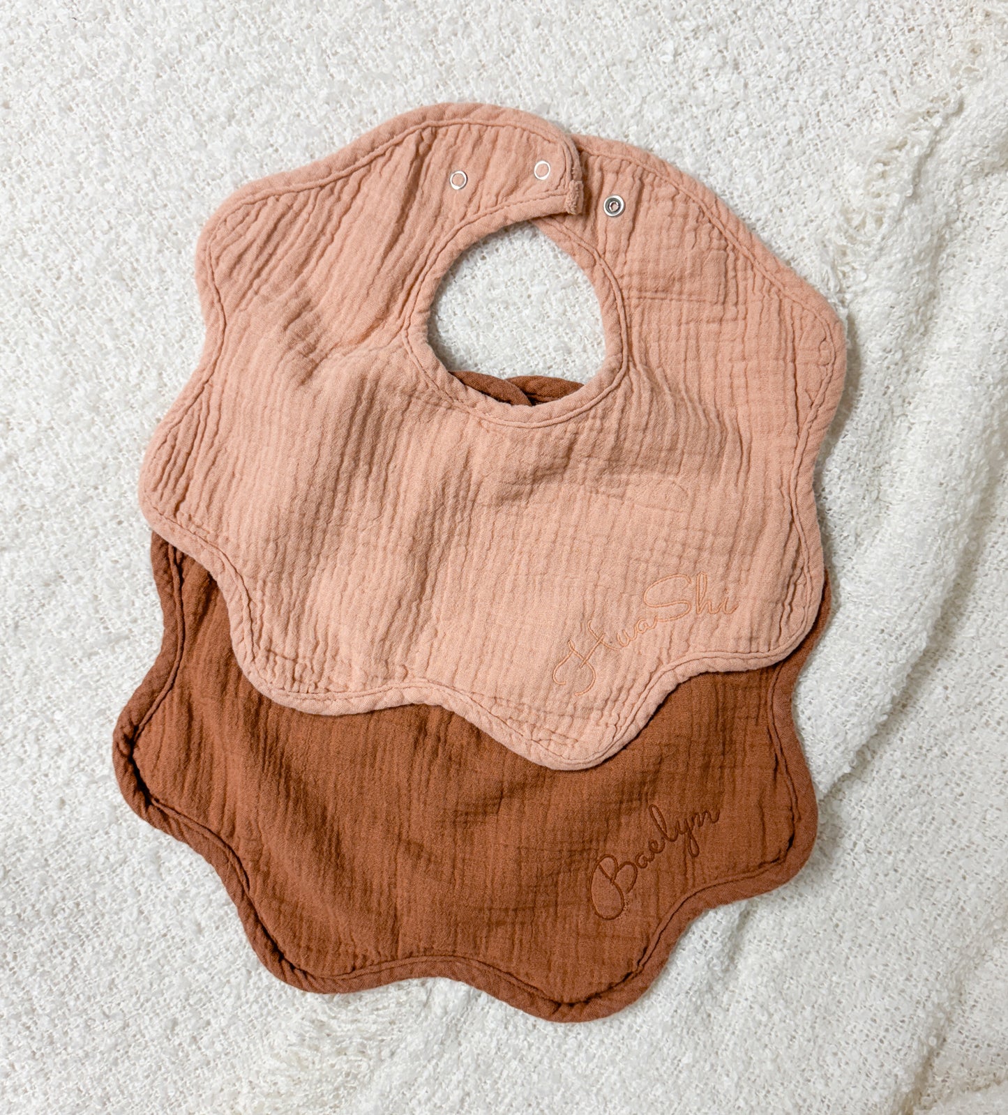 Personalized Muslin Bibs