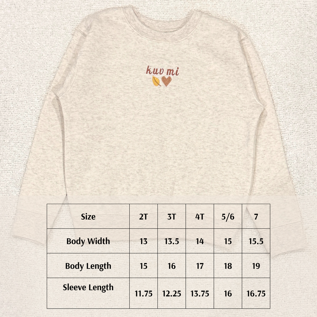 Me Me (Mini) Varsity Crewneck - OCTOBER PRE-ORDER