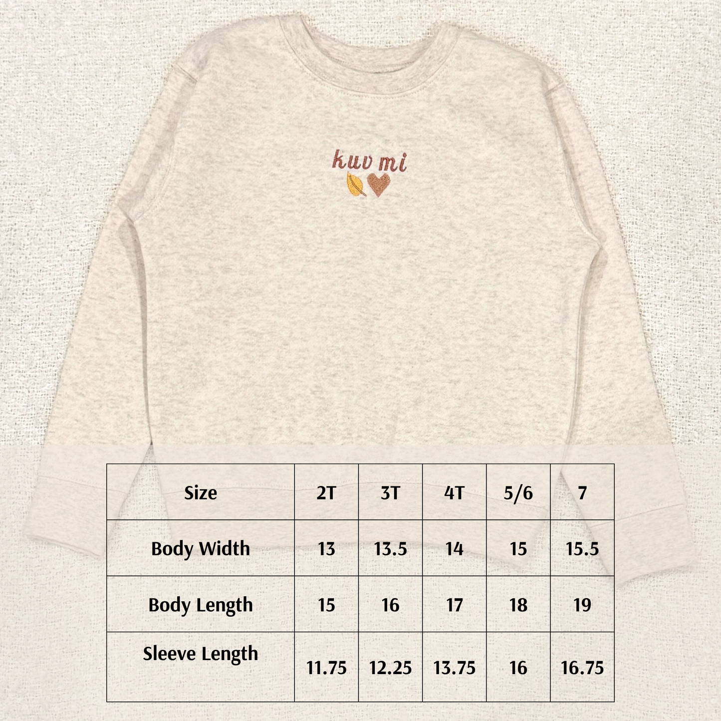 Kuv Mi Nplooj Siab Toddler Sweater