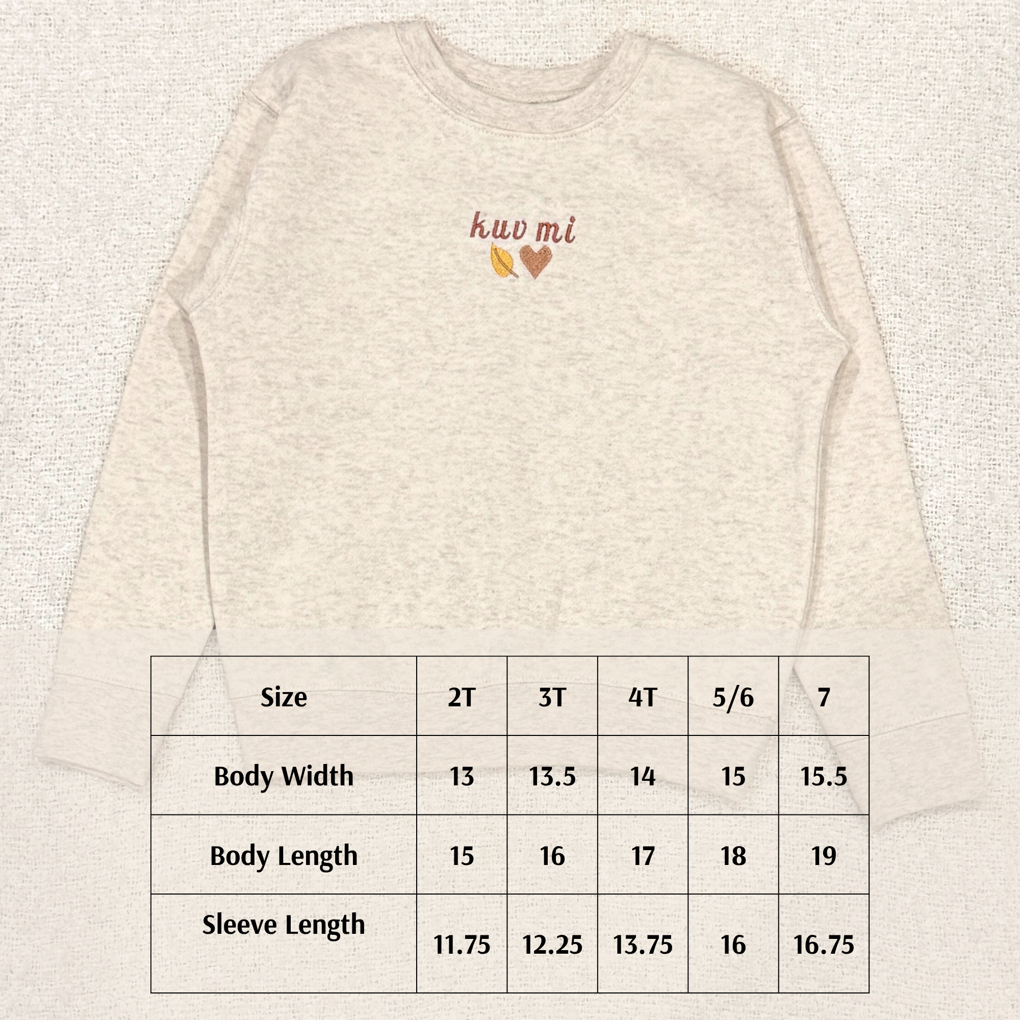 Me Me (Mini) Varsity Crewneck - OCTOBER PRE-ORDER
