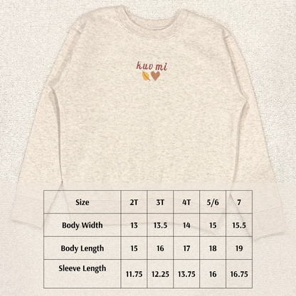 Kuv Mi Nplooj Siab Toddler Sweater