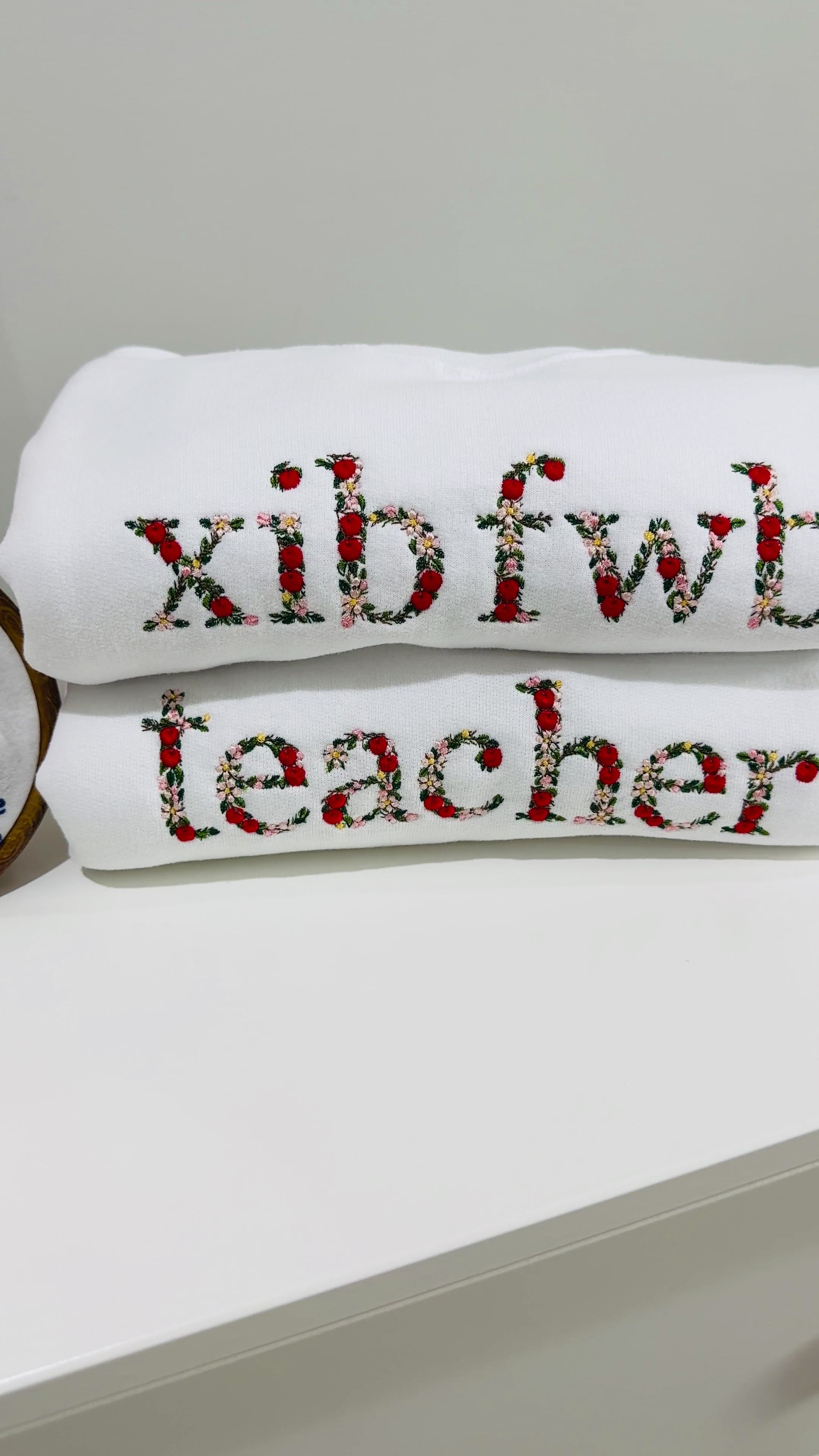 Embroidered Xib Fwb Sweater